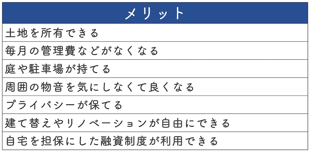 マンションを売却して戸建てを購入するメリット