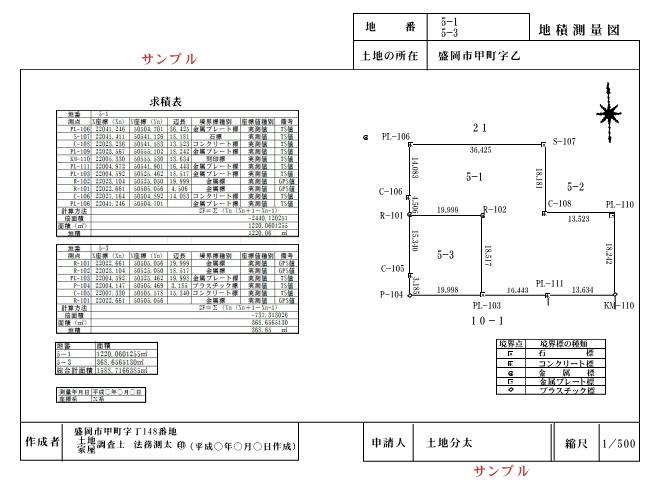 地積測量図