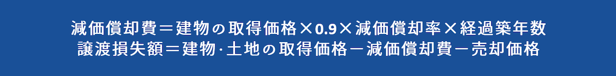 譲渡損失額の計算式を把握しよう