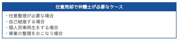 任意売却で弁護士に相談が必要なケース