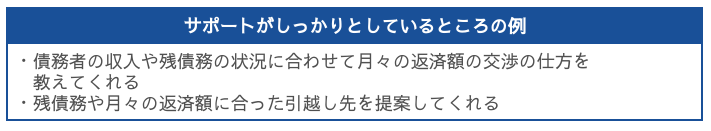 任意売却後のサポートがしっかりとしているか