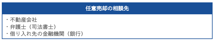 任意売却の相談先の一覧