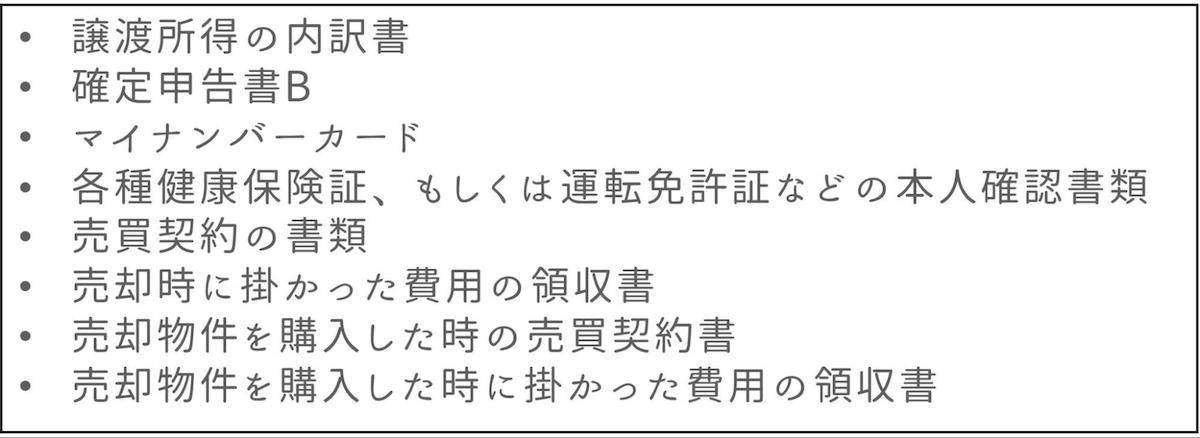 確定申告に必要な書類