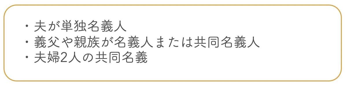 家の名義人を確認する