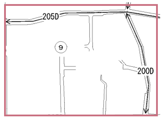 2つの道路に面する土地の場合