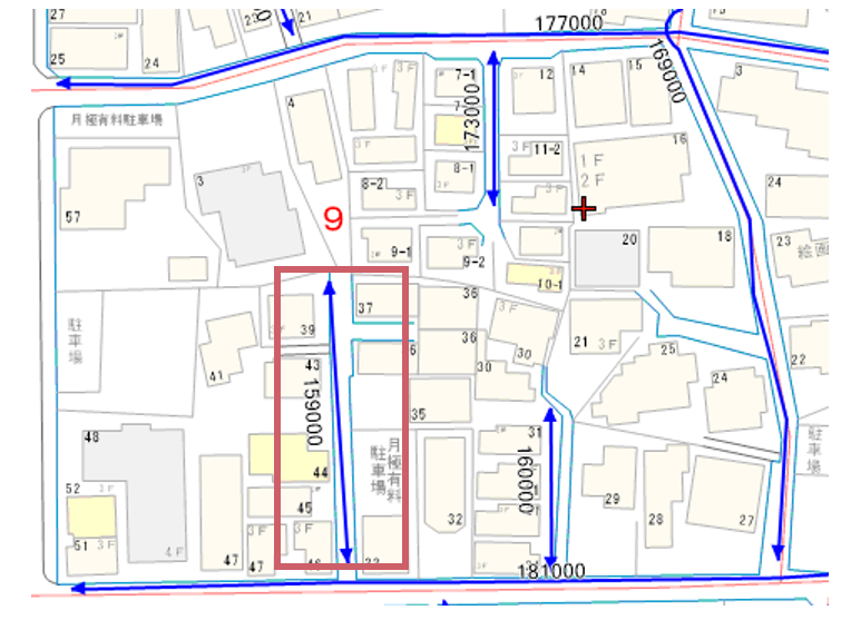 主要な街路以外の街路である