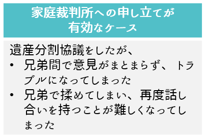 家庭裁判所に申し立てる