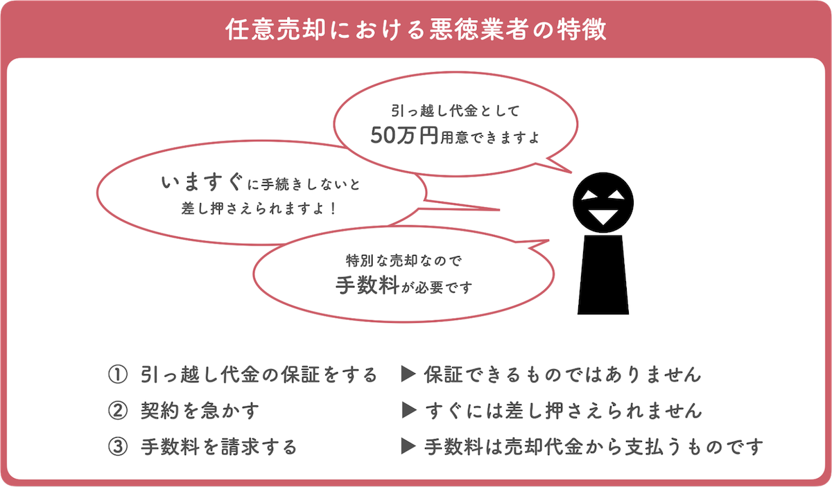 任意売却を悪用する業者がいる