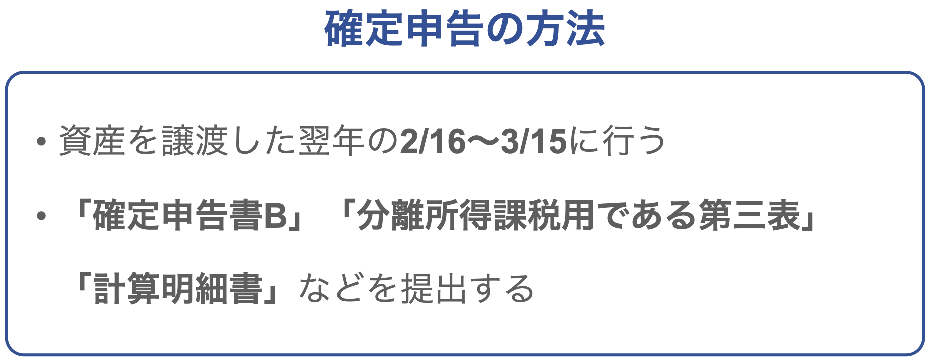 確定申告の方法