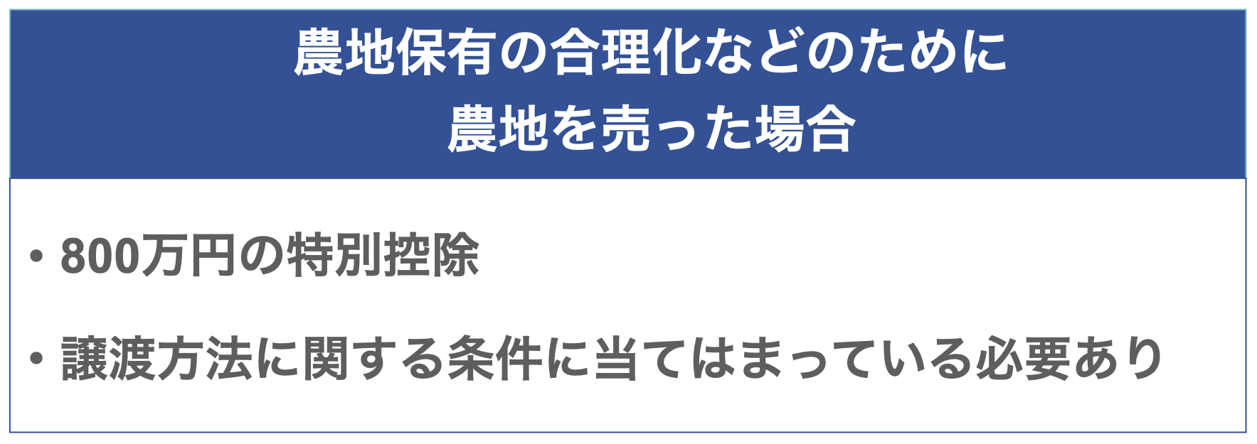 農地保有の合理化などのために農地を売った場合